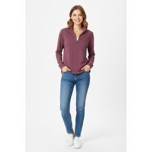 Style & Co Quarter Zip Long Sleeve Pullover